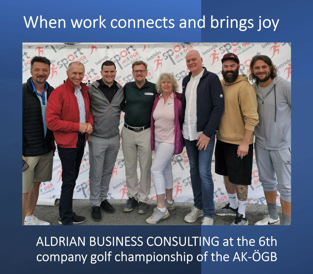 ALDRIAN BUSINESS CONSULTING at the 6th company golf championship of the AK-ÖGB