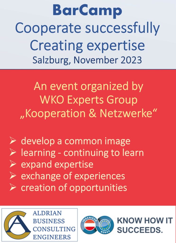 BarCamp – “Cooperate successfully - Create expertise”