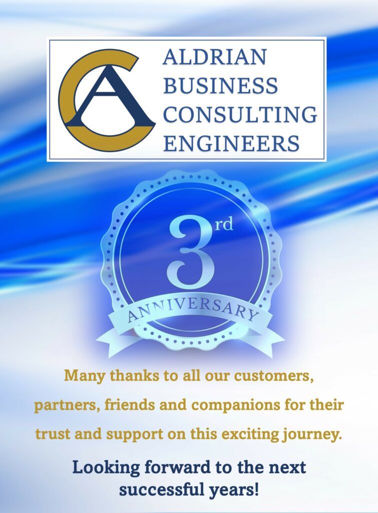 🎉 ALDRIAN BUSINESS CONSULTING celebrates its third anniversary! 🎉